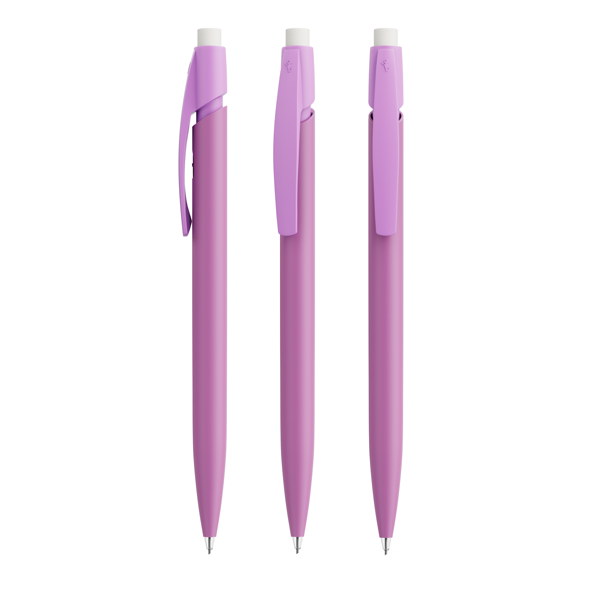 Aluminum inkless pen with eraser